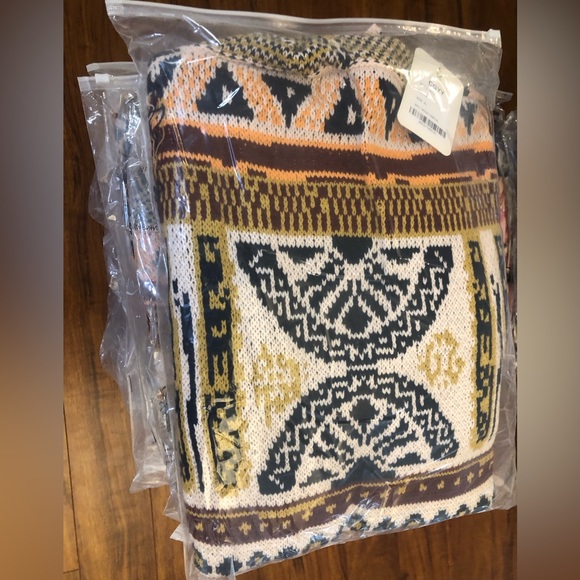 #52New Aztec Tribal Boho Western Ski Montana Cardigan Sweater Southwest Coat - Picture 11 of 13